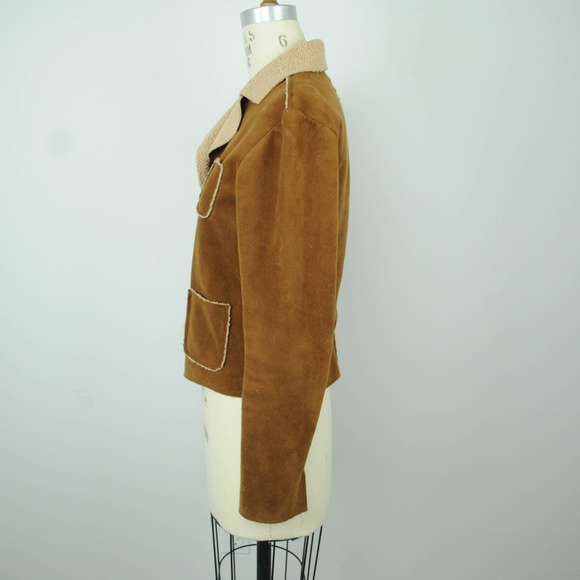 ❤️3/$35 Velvet Graham Spencer Blazer Faux Suede - Picture 2 of 5